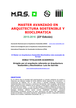 Descarga pdf - M&aacute;ster avanzado en arquitectura sostenible y
