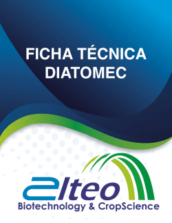 FICHA T&Eacute;CNICA DIATOMEC