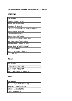 EVALUADORES PREMIO IBEROAMERICANO DE LA