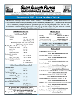 December 6, 2015 - Saint Joseph Parish