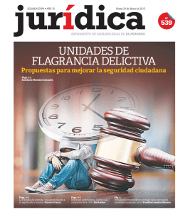 UNIDADES DE FLAGRANCIA DELICTIVA