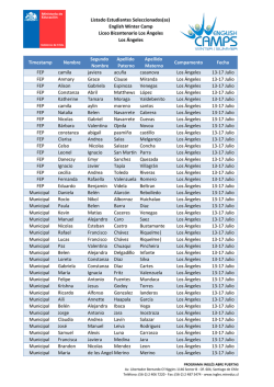Listado Estudiantes Seleccionados(as)