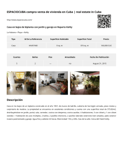 Casa en bajos de biplanta con jard&iacute;n y garaje en Reparto Kohly