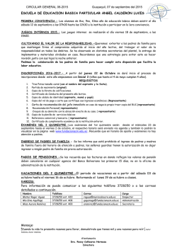 Circular N&ordm;5 - Unidad B&aacute;sica Angel Calderon