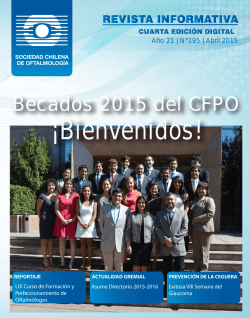 &iexcl;Bienvenidos! - Sociedad Chilena de Oftalmolog&iacute;a