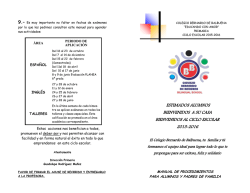 ESTIMADOS ALUMNOS BIENVENIDOS A SU CASA BIENVENIDOS