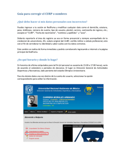 Gu&iacute;a para corregir el CURP o nombres