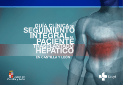 Gu&iacute;a Cl&iacute;nica de Seguimiento Integral al Paciente Trasplantado
