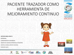 Metodolog&iacute;a paciente trazador()