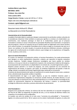 Posmodernidad Efland