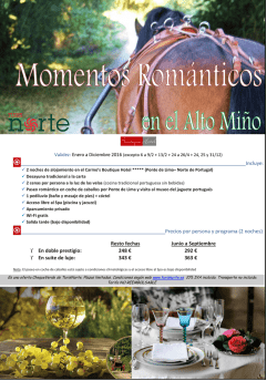 Momentos Rom&aacute;nticos en el Alto Mi&ntilde;o