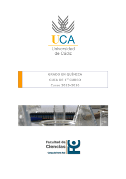 Gu&iacute;a de Primero - Facultad de Ciencias