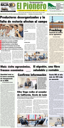 Productores desorganizados y la falta de rector&iacute;a afectan al campo