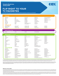 Channel Lineup - Cox Communications