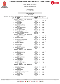RESULTADOS - Bilbao - Bilbao Atletismo Santutxu
