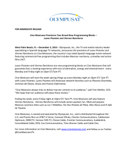 Cine Mexicano Premieres Two Brand New