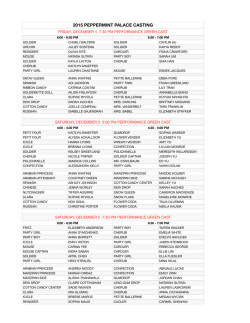 2015 PP CASTING - Los Gatos Ballet