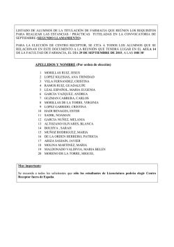 (pr&aacute;cticas tuteladas) en el