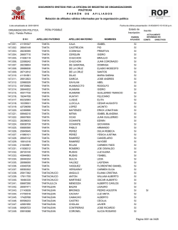 Apellidos paternos de: T