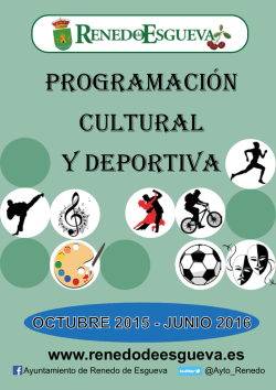 programacion - Renedo de Esgueva