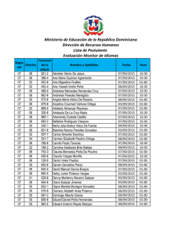Ministerio de Educaci&oacute;n de la Rep&uacute;blica Dominicana Direcci&oacute;n de