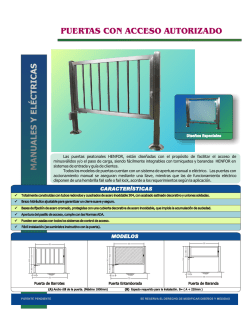 PUERTAS con acceso autorizado