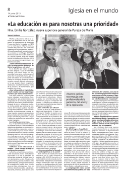 &laquo;La educaci&oacute;n es para nosotras una prioridad&raquo;