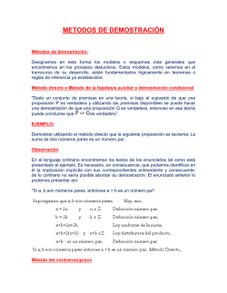METODOS DE DEMOSTRACI&Oacute;N - M. en TI. Omar Tellez Barrientos