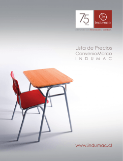 Cat&aacute;logo Convenio Marco 2015