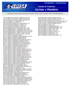 Listado - Logsa Chile