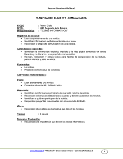 Gu&iacute;a de Lenguaje 2&ordm; B&aacute;sico / Textos informativos