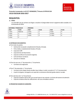 Requisitos de Inscripci&oacute;n