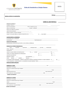 ficha de postulacion.
