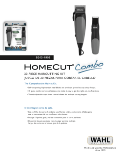 20-piece haircutting kit juego de 20 piezas para cortar el cabello