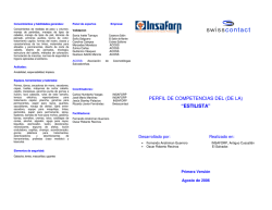PERFIL DE COMPETENCIAS DEL (DE LA) &ldquo;ESTILISTA &rdquo;&rdquo;