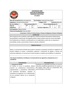 Geometr&iacute;a Descriptiva