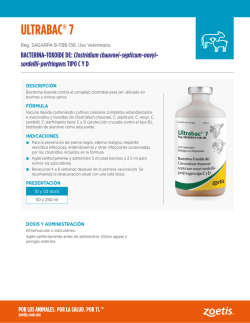 ULTRABAC&reg; 7 BACTERINA-TOXOIDE DE: Clostridium chauvoei