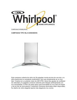CAMPANAS WHIRLPOOL CAMPANAS TIPO ISLA GXI6536DXS