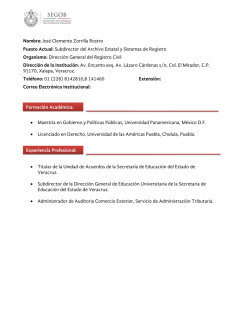 Jos&eacute; Clemente Zorrilla Rostro Puesto Actual