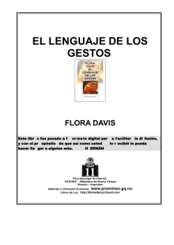EL LENGUAJE DE LOS GESTOS