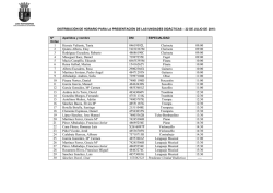 1 Herraiz Valiente, Tania 04619592L Clarinete 09:00 2 Quinto