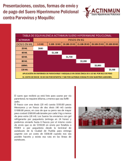 Descarga Actinmun Costos y formas de env&iacute;o
