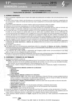 NORMATIVA DE ENV&Iacute;O DE COMUNICACIONES Fecha l&iacute;mite de