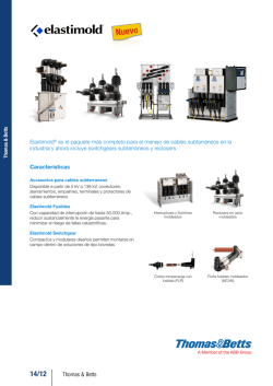 Thomas & Betts Caracter&iacute;sticas Elastimold&reg; es el paquete m&aacute;s