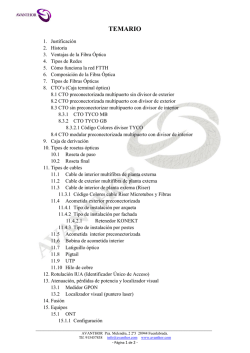 Temario FTTH