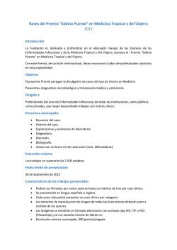 Bases del Premio &ldquo;Sabino Puente&rdquo; en Medicina