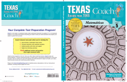 T exas Edici&oacute;n para TEKS Coach, Matem&aacute;ticas