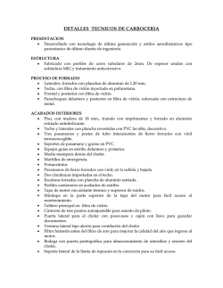 DETALLES TECNICOS DE CARROCERIA