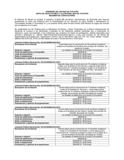 GOBIERNO DEL ESTADO DE YUCAT&Aacute;N JUNTA DE AGUA