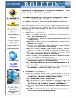 Bolet&iacute;n No. 6.1